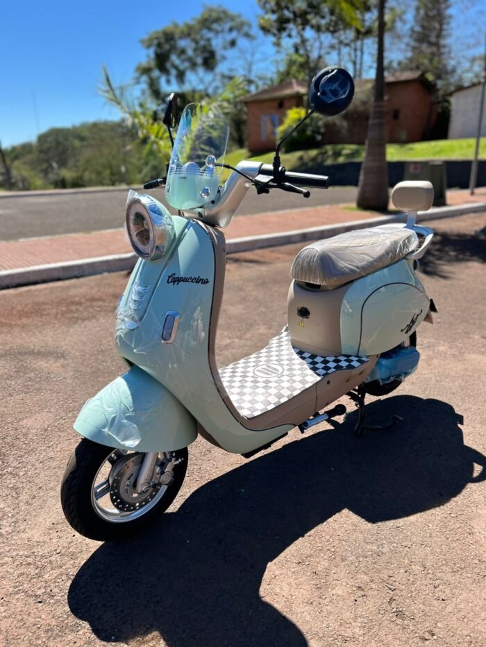 MOTO ELETRICA VESPA 800W BATERIA DE LITHIM 20AH 60V - Imagem 7