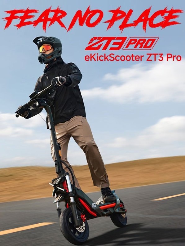 Patinete Elétrico ZT3 Pro - Velocidade máxima: até 40 km/h - Imagem 5