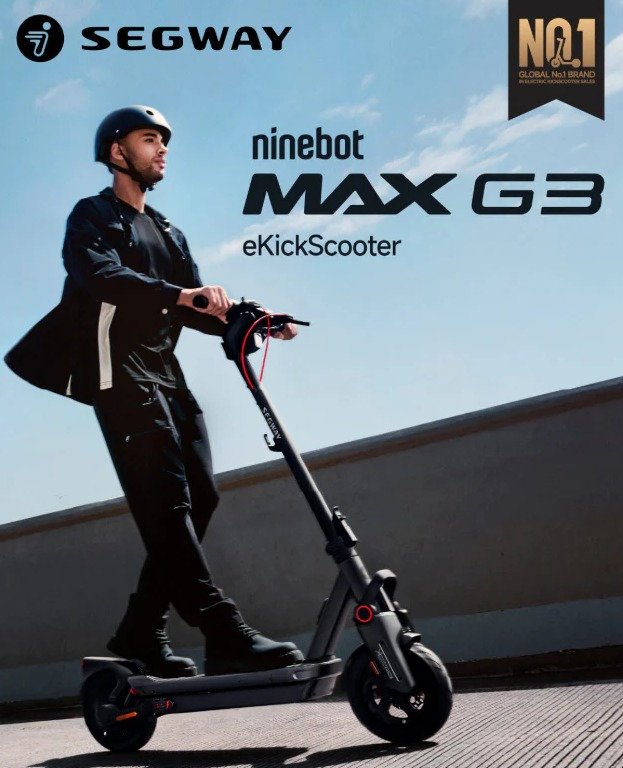 Patinete Segway MAX G3 2026 700w max 2000w 12,700 mah